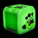 LED Kids alarm clock Minnie and Mickey M1 - 7 colors, 7 songs - 80 x 80 x 80 mm, the favorite alarm clock for children