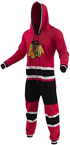 NHL Team Chicago Blackhawks Onesie Hockey Sockey Onesie Fan Apparel (Medium)