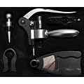 Profi Korkenzieher Set, 5-teilig, mit Flaschen�ffner, Flaschenverschluss