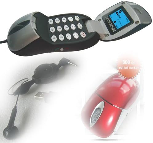 OnairMall Fashion Multifunction Optical USB Skype Mouse,Can Use As a mouse / Hi-Fi Speaker / VoIP Phone