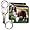 Border Collie Tan and White - Set Of 6 Key Chains