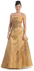 Strapless Elegant Prom Dress JR Long Gown #2409