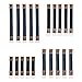 PandaHall Elite 40 pcs 4 Sizes 6/4.7/4/3 inch Metal Internal Flex Frame Kiss Clasp for Bag Coin Purse DIY Handbag Hinges, Antique Bronze