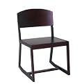 Flip-Flop Wood Chair with Rocker Rails - Mocha Walnut