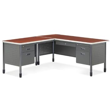 OFM L Shaped Desk with Left Pedestal,OFM,66366L,IFA654