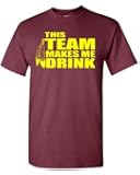 This Team Makes Me Drink Washington Adult T-Shirt Tee