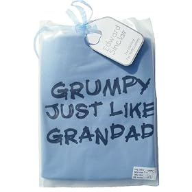 Grumpy just like Grandad 'blue 12-18 months romper sleepsuit