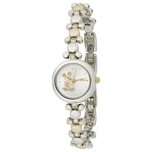 Disney Women's MCK313 Mickey Mouse Two-Tone Link Bracelet Watch
