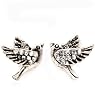Dove - Hope - Happiness - Love Bird Crystal Earrings
