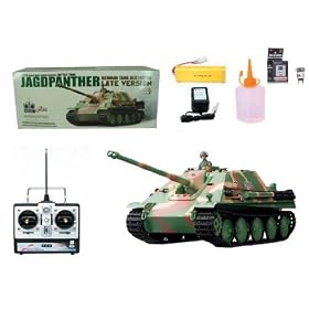 1 16 German Jadgpanther RC Infrared Battle Tank w  Sound & Smoking effect RC Ready To... from Radio Systems