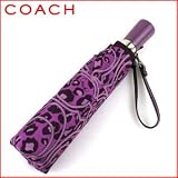100% Authentic Coach Compact Purple Umbrella