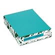 Wausau Paper Astrobrights Colored Card Stock, 65 lb, Letter, Terrestrial Teal, 250 Sheets per Pack (22109)