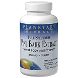 Planetary Herbals Pine Bark Extract, Full Spectrum 150 mg, 60 tabs