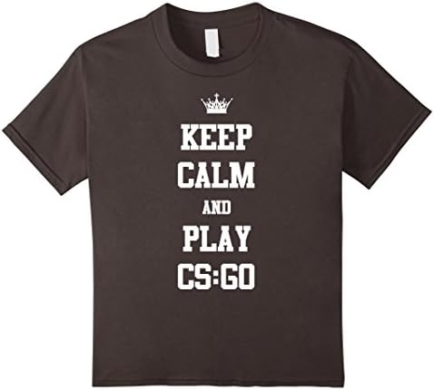 Kids Keep Calm T and Play C-S-Go T Shirt 12 Asphalt
