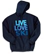 Live Love Ski Hooded Sweatshirt