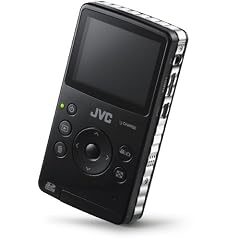 JVC GC-FM1BEU Camcorder (6,1 cm (2,4 Zoll) Display, 8 Megapixel Fotofunktion, 128 MB interner Speicher, 4-fach digitaler Zoom) schwarz
