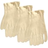 Ecoland Women's Organic Cotton Moisturizing Gloves-One Size Fits All - 3 Pack Value
