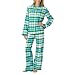 Xhilaration® Juniors Flannel 2 Piece PJ Set - Garden Glory Plaid JXL