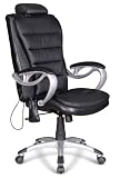 Produkt-Bild: Relax Massagesessel / Massagestuhl / B&uuml;rostuhl / Chefsessel mit Shiatsumassage, Rollenmassage, Knetmassage und Infrarotw&auml;rme und hochwertigen PU-Lederbezug - inkl. Fernbedienung