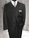 MENS NICE 3PC 3 BUTTON SOLID COLOR CHARCOAL GREY MENS SUIT WITH A VEST BY: TESSORI UOMO. SUPER 150'S EXTRA FINE ITALIAN WOOL SUIT