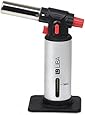 Culinary Torch - Creme Brulee Torch - Kitchen Torch - Best Creme Brulee Torch - Food Torch - Cooking Torch - Cooking Blow Torch - Brulee Torch - Butane Torch For Cooking - Blow Torch (Silver)