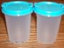 Tupperware Modular Mates Round #2 Set of 2 Stor N Shake Aqua