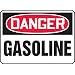 Accuform Signs, Danger Gasoline, 10" X 14", Plastic