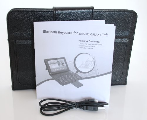 Keyboard Leather Cover Case P7300 Galaxy Bluetooth Ios 50 P7310