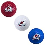 NHL Colorado Avalanche 3-Ball Tri-Color Golf Ball Set