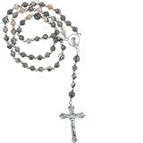 Zebra Jasper Rosary with 6mm Round Beads 20