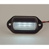 LED Convenience Courtesy or License Plate Light - Warm White LED - Waterproof, Compact 24 VDC Fixture Truck, Auto, RV, Aircraft lighting