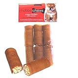 Chubby Chews Pork Hide Roll Filled with Rawhide and Real Chicken, 2-1/2-Inch Rolls, 6-Pack
