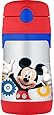 THERMOS Vacuum Insulated Stainless Steel 10-Ounce Straw Bottle, Mickey Mouse Clubhouse