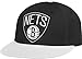 NBA Brooklyn Nets Flat Brim Flex Fit Wool Hat, Large/X-Large