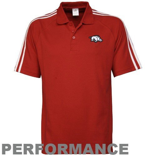 adidas Arkansas Razorbacks Cardinal Campus Classic Polo