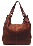 Floto Brown Siena Bag in Italian Nappa Leather - handbag, shoulder bag, hobo