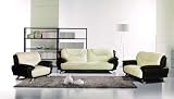 New 3pc Contemporary Modern Leather Sofa Set #AM-388-A-BLACK/IVORY New 3pc Contemporary Modern Leather Sofa Set #AM-388-A-BLACK/IVORY