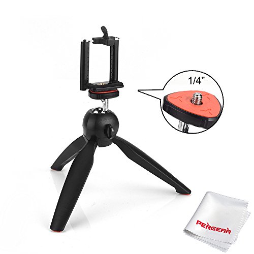 YunTeng YT-228 Mini Tripod Mount + Phone Holder Clip Desktop Self-Tripod for Digital Camera & iPhone 6/6 Plus/5S/5C/5 & Samsung Galaxy S6 S5 S4 S3 Cellphones