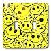 Smiley Face - Smiley Faces - Light Switch Covers - double toggle switch