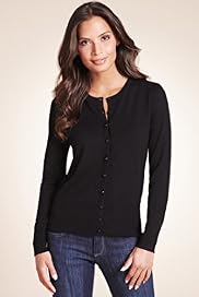 Scoop Neck Bobble Button Cardigan