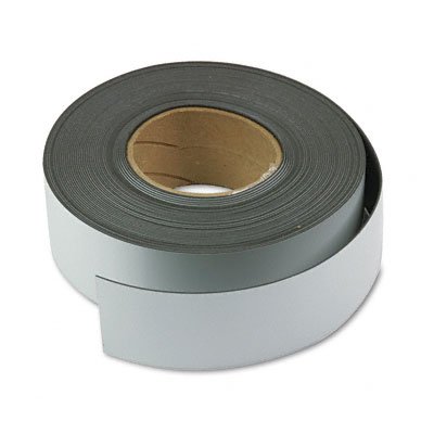 Magna Visual Magnetic Write-On/Wipe-Off Strips, 3 x 50-ft Roll, White