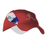 The Ultra Running Pocket Hat Red with White Mesh - Running Girl Glitter