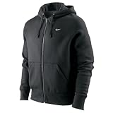 NIKE Herren Hoody Squad Fleece Fullzip, black/white, L, 410187