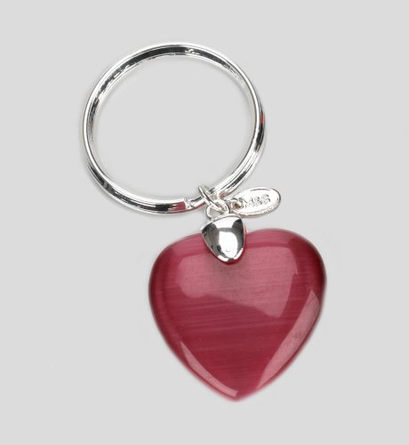 Catseye Heart Keyring