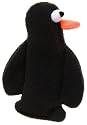 West Paw Design Kitty Scoot Catnip-Filled Penguin Cat Toy with Bell, Charcoal