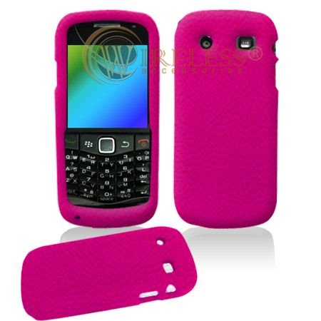 Blackberry pearl 9100 Hot Pink Premium Feel Silicon Skin Case