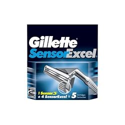 Gillette SensorExcel Cartridges, 5-Count (Pack of 2)
