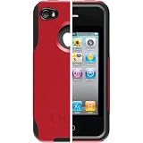 41I4Lo3XBNL. SL160  Otterbox APL4 I4UNI B9 E4OTR Universal iPhone 4 Commuter Case 1 pk Retail Packaging Red/Black(fits black iphone 4 only)