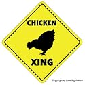 CHICKEN CROSSING -Sign- xing signs rancher farmer gift