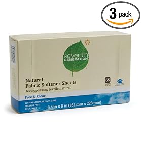 Seventh Generation Fabric Softener Sheets $33.99 Shipped